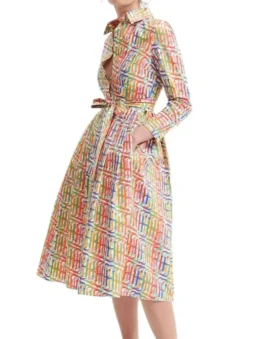 Elegant Long Sleeve Vintage Midi Dress